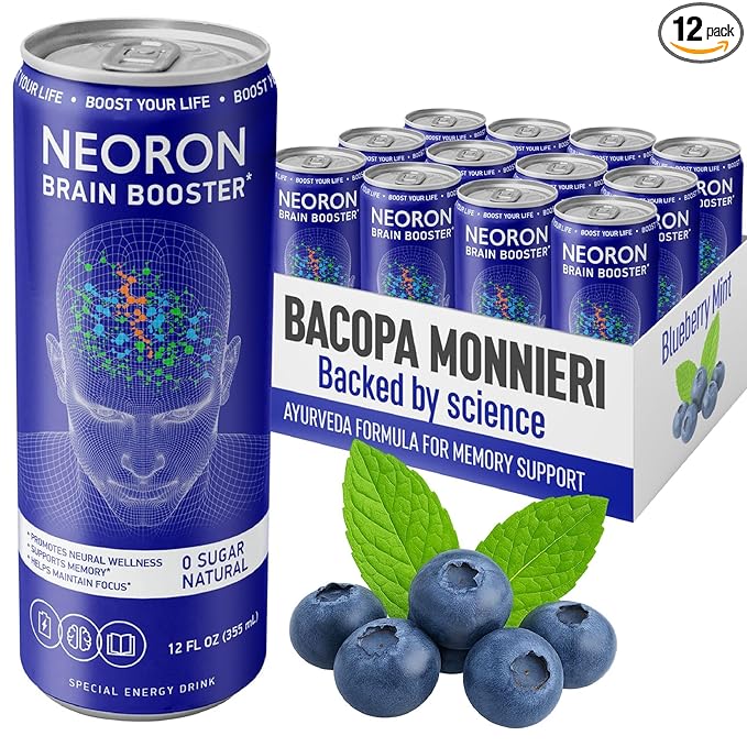 NEORON Brain Booster Natural Guarana Special Energy Biohacking Drink